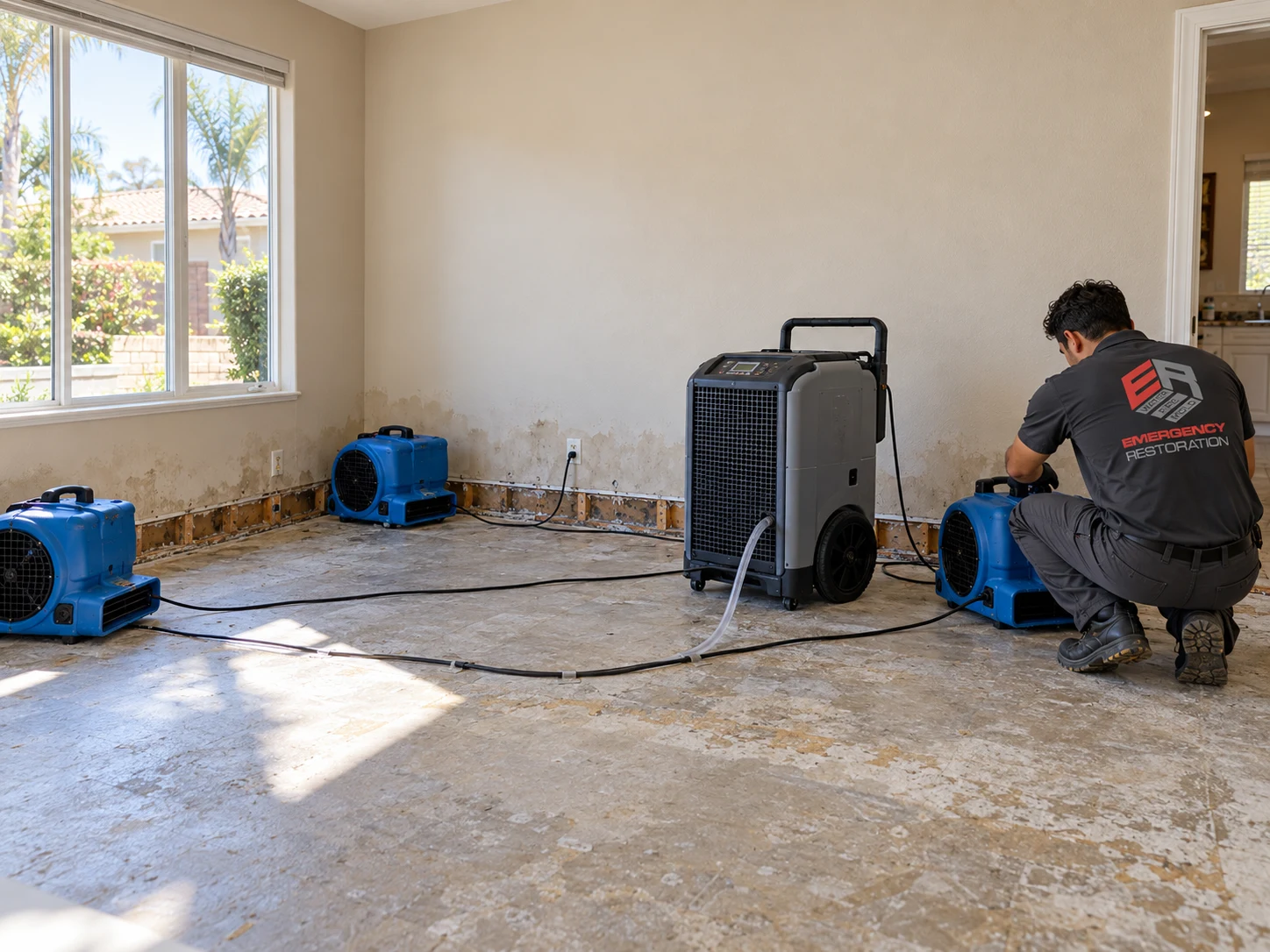 Step 2: We Mitigate and Dry the Damage - ER Emergency
